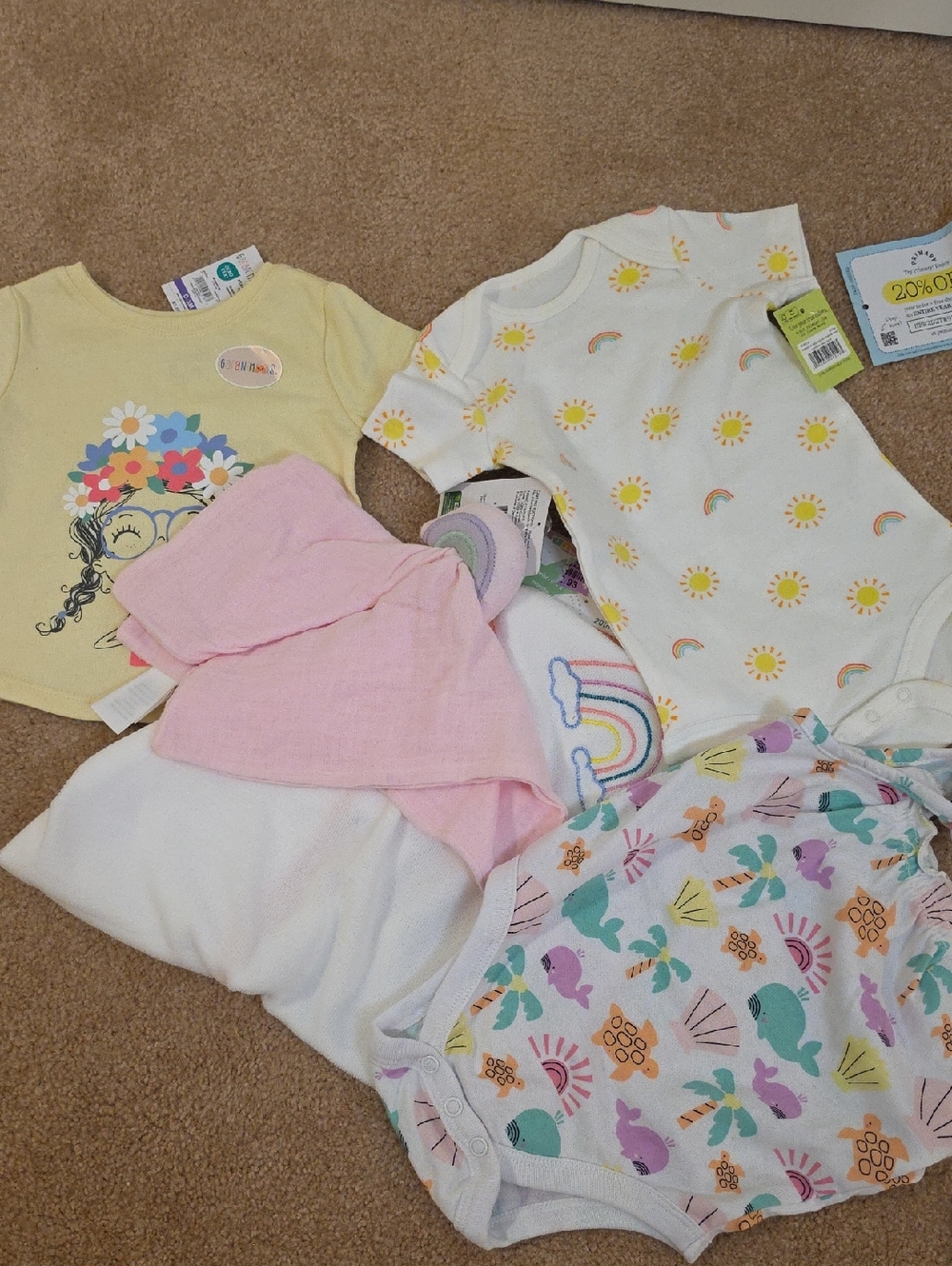 Primary Baby One-Piece Bodysuit Bundle With Others